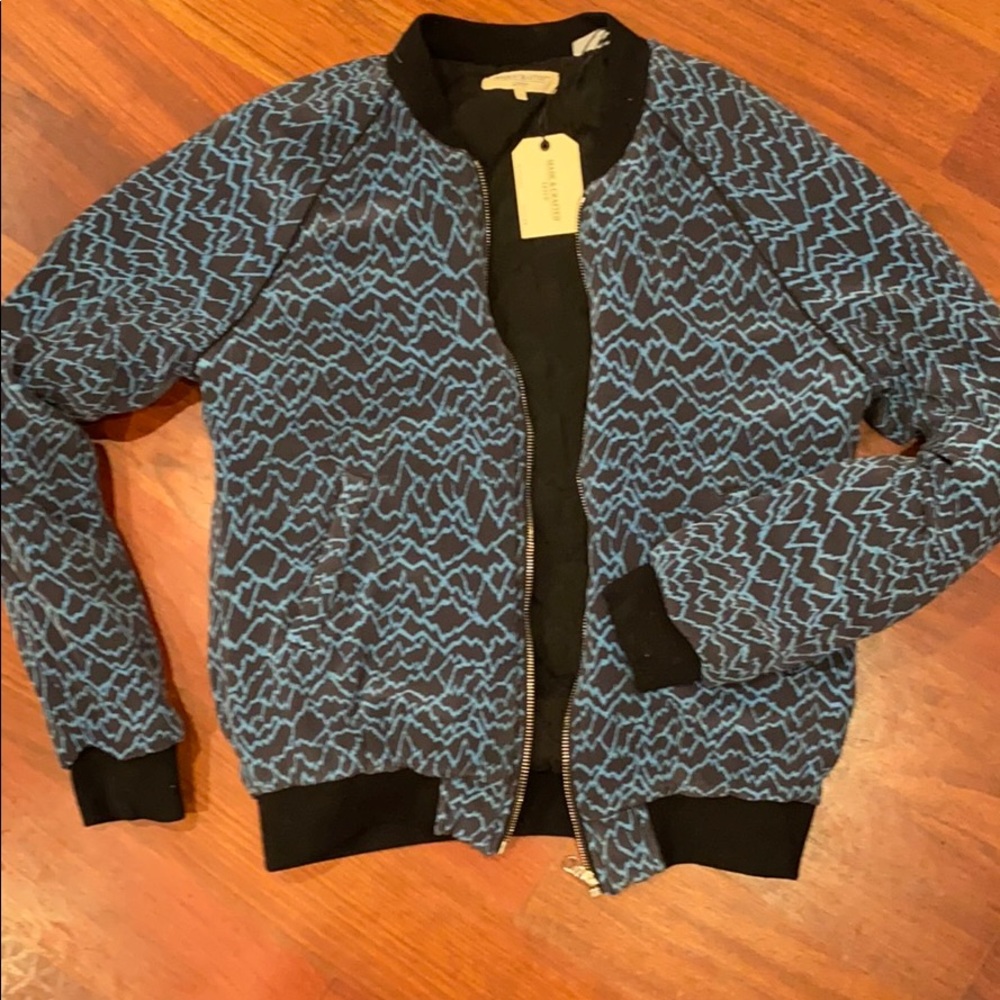RARE* Silk Levis Made & Crafted Silk Bomber Jacket. Tags have been removed.